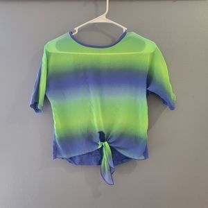 SO girls sheer shirt cover size 10